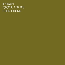 #726A21 - Fern Frond Color Image